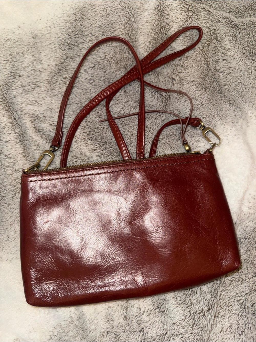 Hobo Leather Crossbody Bag